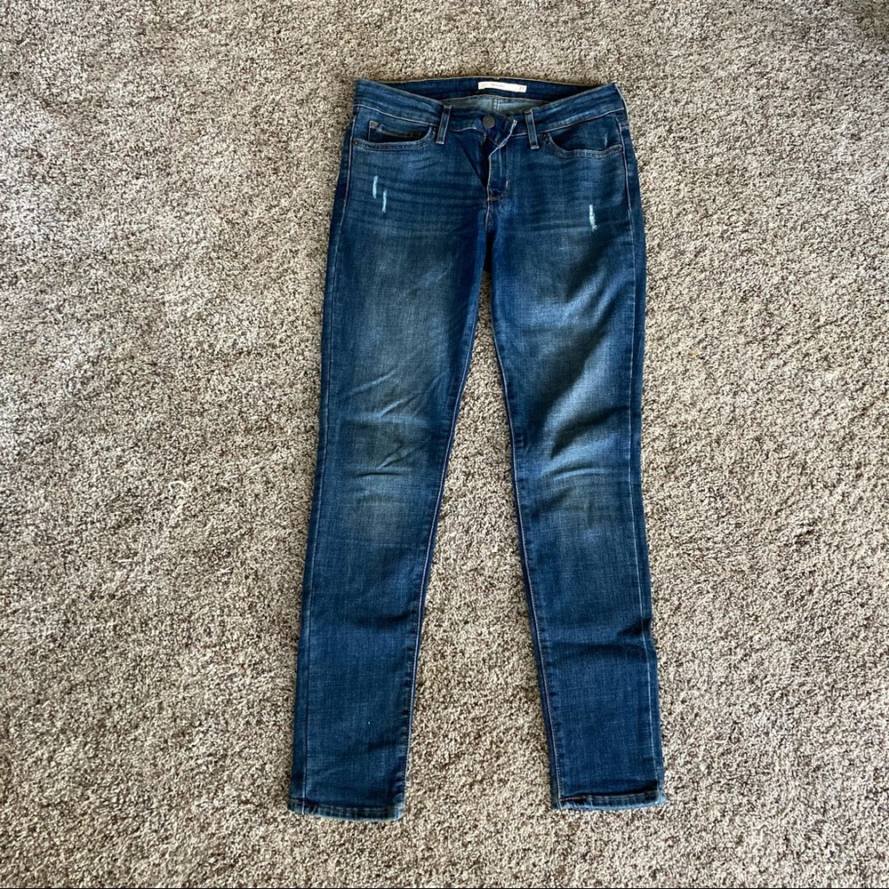 Levi 711 Skinny Jean Distressed 27